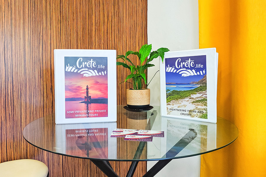 Crete.life office in Agia Pelagia, Crete